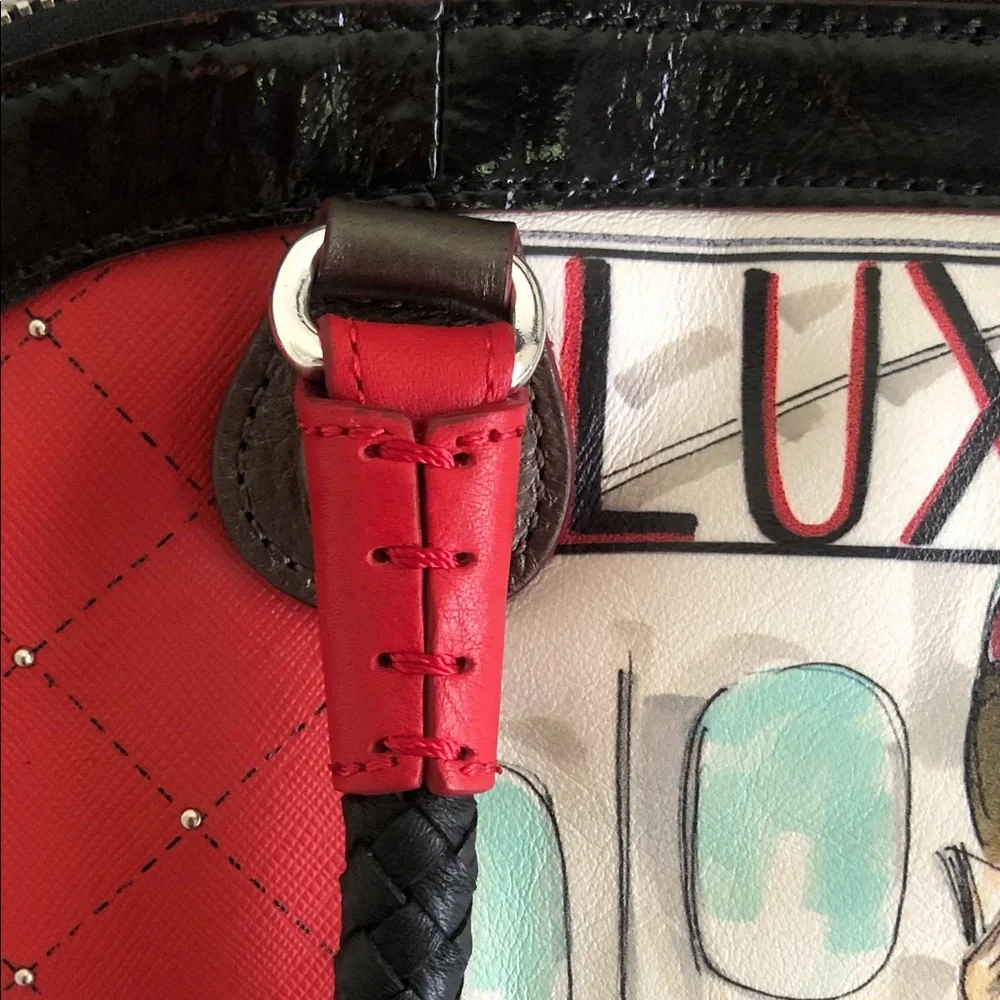 Brighton luxury first class fashionista limited edition Red Quilted  Satchel